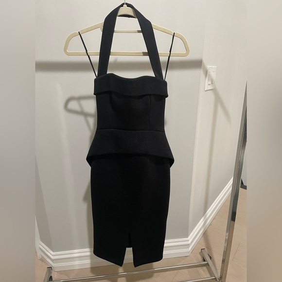 Black Nicholas Halterneck midi length dress. Size xs/s. - Picture 2 of 4